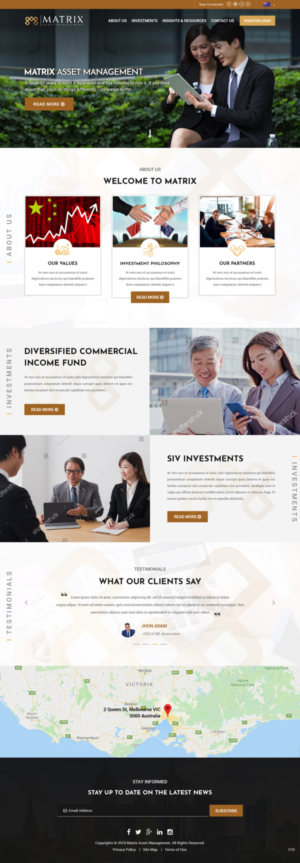 Wix Design by pb for Dynasty Wealth | Design: #19588327