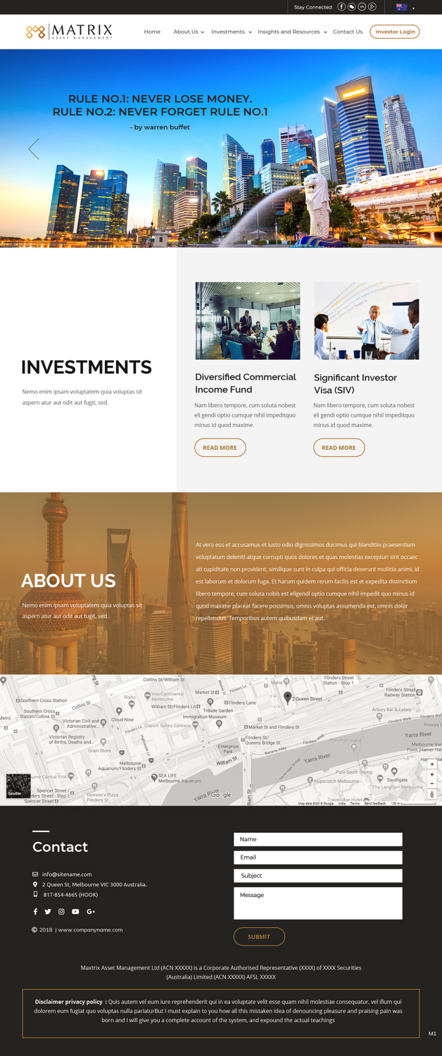 Wix Design by pb for Dynasty Wealth | Design #19588329