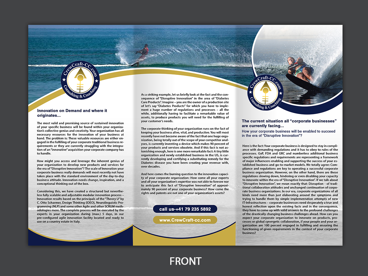 Flyer Design by n214008 for Crewcrafter GmbH | Design #19567189