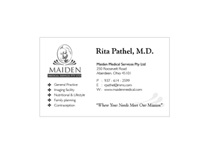 Logo Design by huujdesign for Maiden Medical Services PTY LTD | Design: #2902724