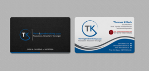 Business Card Design by INDIAN_Ashok for TK Vermögensberatung GmbH | Design: #19575442
