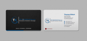 Business Card Design by INDIAN_Ashok for TK Vermögensberatung GmbH | Design: #19575463