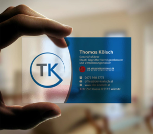 Visitenkarten-Design von INDIAN_Ashok für TK Vermögensberatung GmbH | Design: #19575577