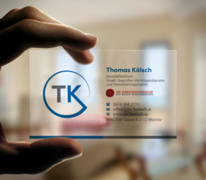 Visitenkarten-Design von INDIAN_Ashok für TK Vermögensberatung GmbH | Design: #19575580