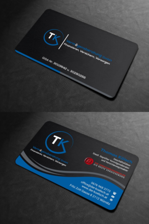 Business Card Design by INDIAN_Ashok for TK Vermögensberatung GmbH | Design: #19575594