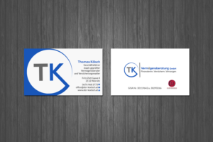 Business Card Design by Creations Box 2015 for TK Vermögensberatung GmbH | Design: #19588605