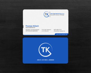 Austrian finance und insurance broker needs business card design | Visitenkarten-Design von chandrayaan.creative