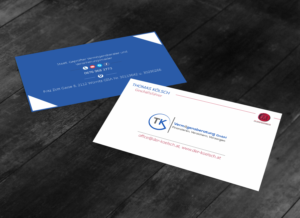 Business Card Design by Saarthak Development and Business Solutions for TK Vermögensberatung GmbH | Design: #19594732