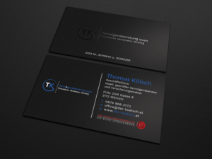 Business Card Design by Tripti Ranjan Gain for TK Vermögensberatung GmbH | Design: #19573193