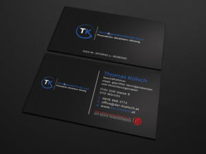 Business Card Design by Tripti Ranjan Gain for TK Vermögensberatung GmbH | Design: #19573195