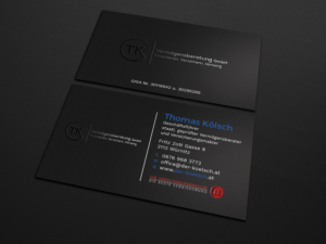 Business Card Design by Tripti Ranjan Gain for TK Vermögensberatung GmbH | Design: #19573220