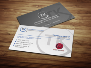 Business Card Design by Moumita_ for TK Vermögensberatung GmbH | Design: #19601689