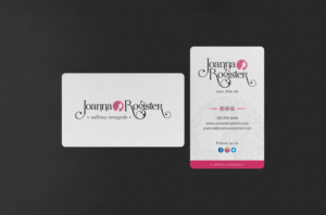 Design de Carte de Visite par INDIAN_Ashok pour Joanna Rogister, Wellness Renegade | Design : #19574375