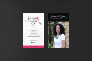 Design de Carte de Visite par INDIAN_Ashok pour Joanna Rogister, Wellness Renegade | Design : #19574377
