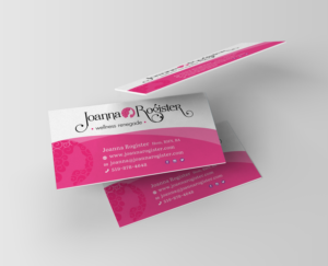 Visitenkarten-Design von D3 Graphic Design für Joanna Rogister, Wellness Renegade | Design #19570581