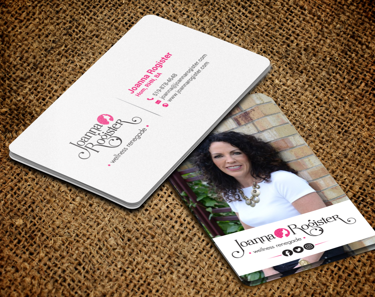 Business Card Design by chandrayaan.creative for Joanna Rogister, Wellness Renegade | Design #19572920