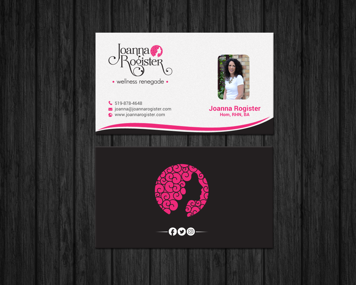 Business Card Design by chandrayaan.creative for Joanna Rogister, Wellness Renegade | Design #19572927