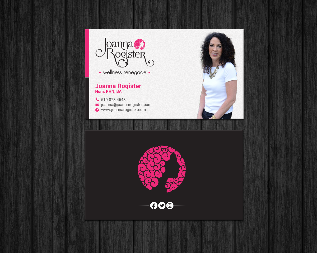 Business Card Design by chandrayaan.creative for Joanna Rogister, Wellness Renegade | Design #19572928