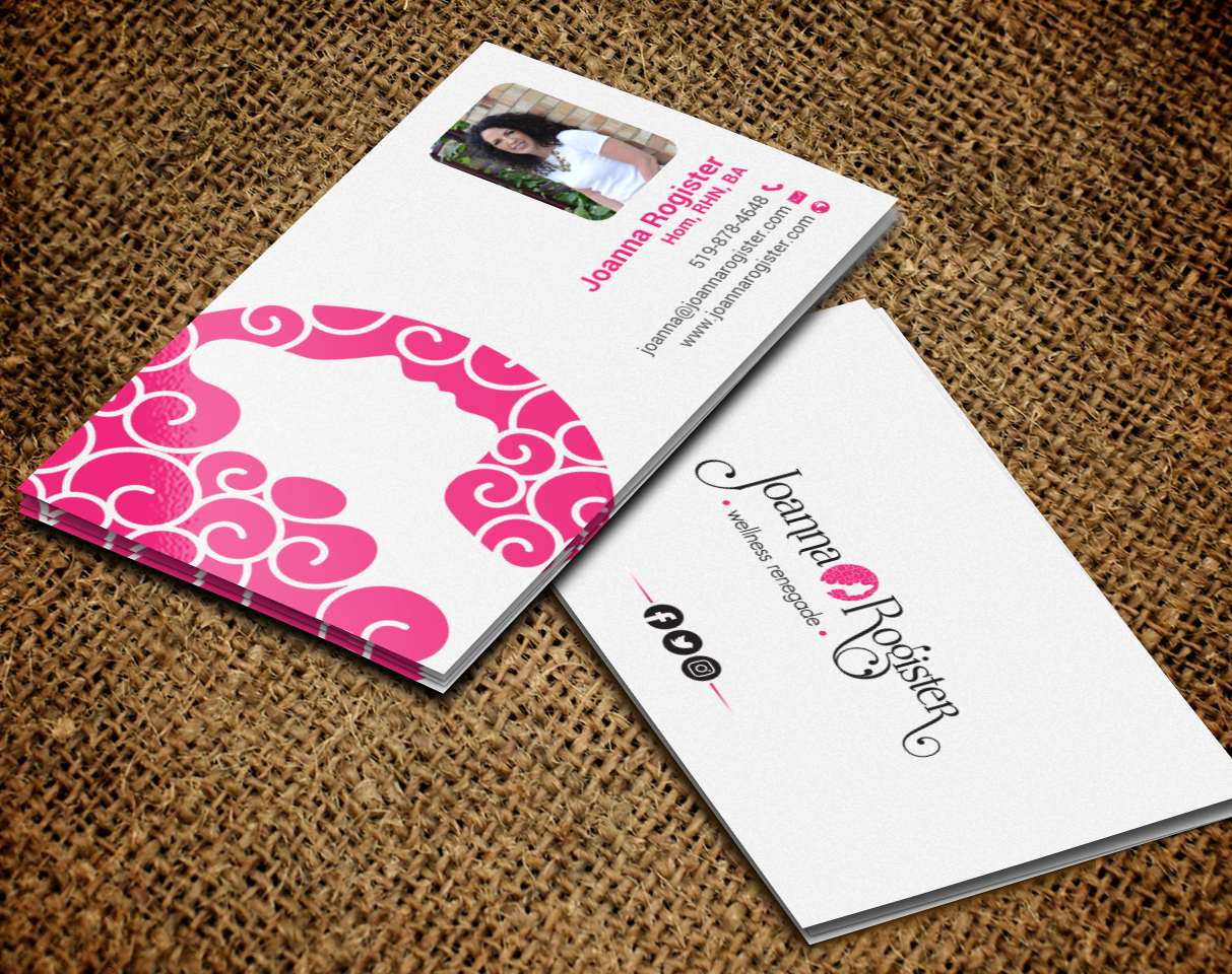 Business Card Design by chandrayaan.creative for Joanna Rogister, Wellness Renegade | Design #19572929