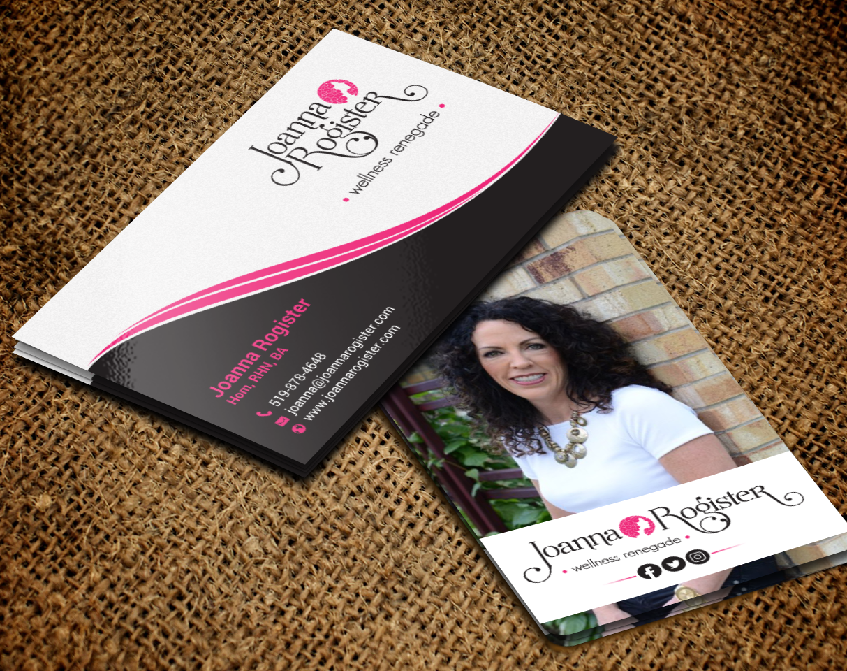 Business Card Design by chandrayaan.creative for Joanna Rogister, Wellness Renegade | Design #19572931
