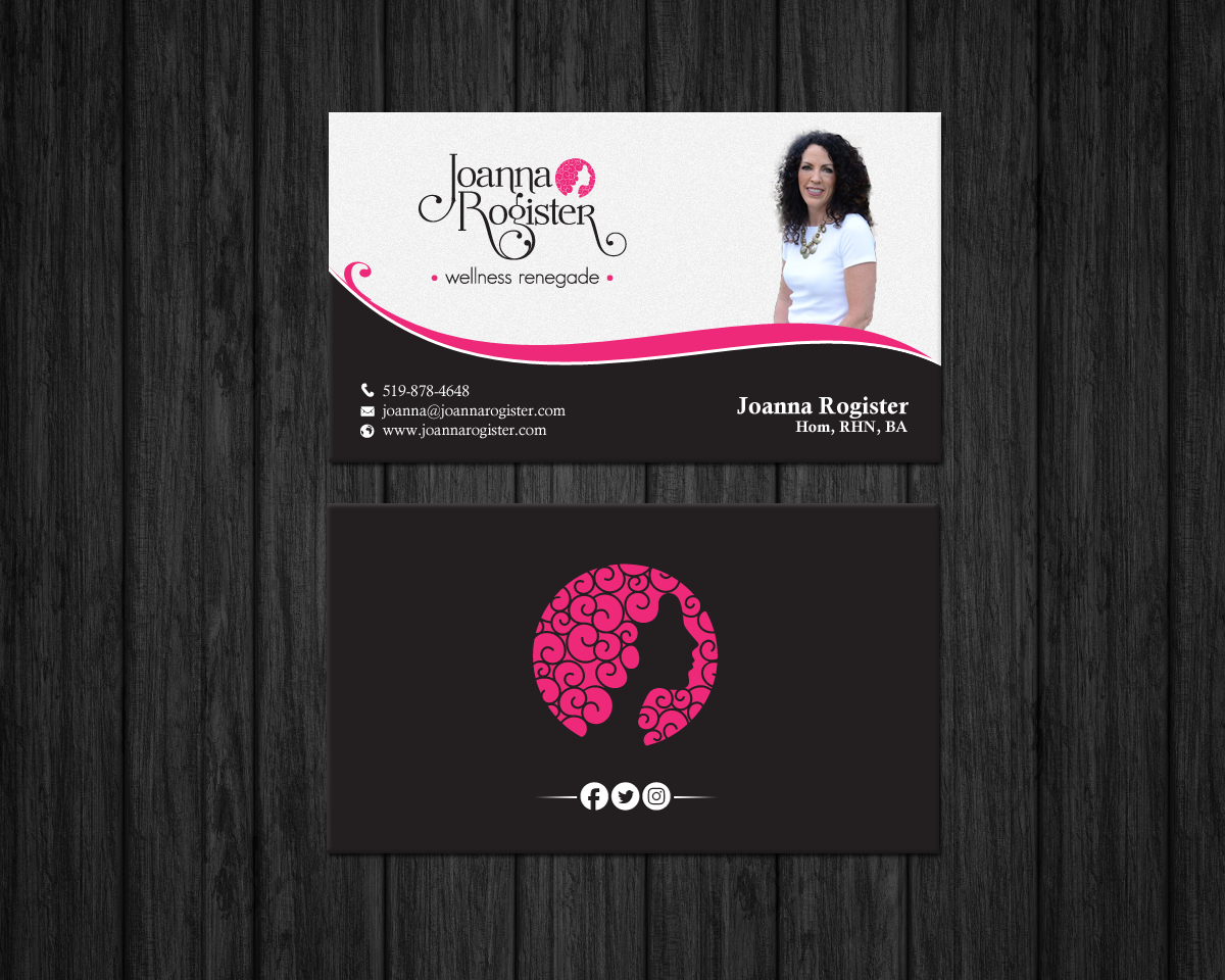 Business Card Design by chandrayaan.creative for Joanna Rogister, Wellness Renegade | Design #19572932