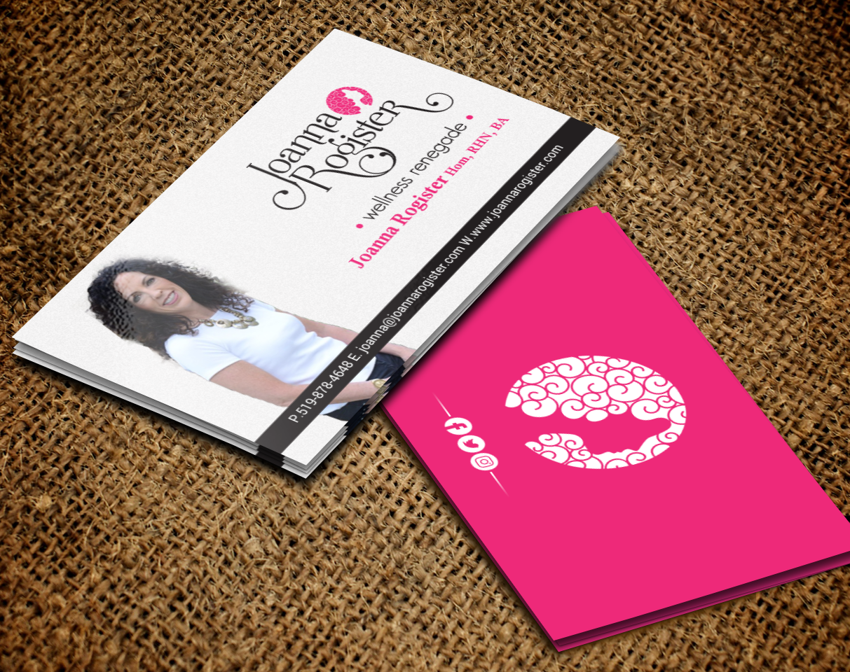 Business Card Design by chandrayaan.creative for Joanna Rogister, Wellness Renegade | Design #19572934