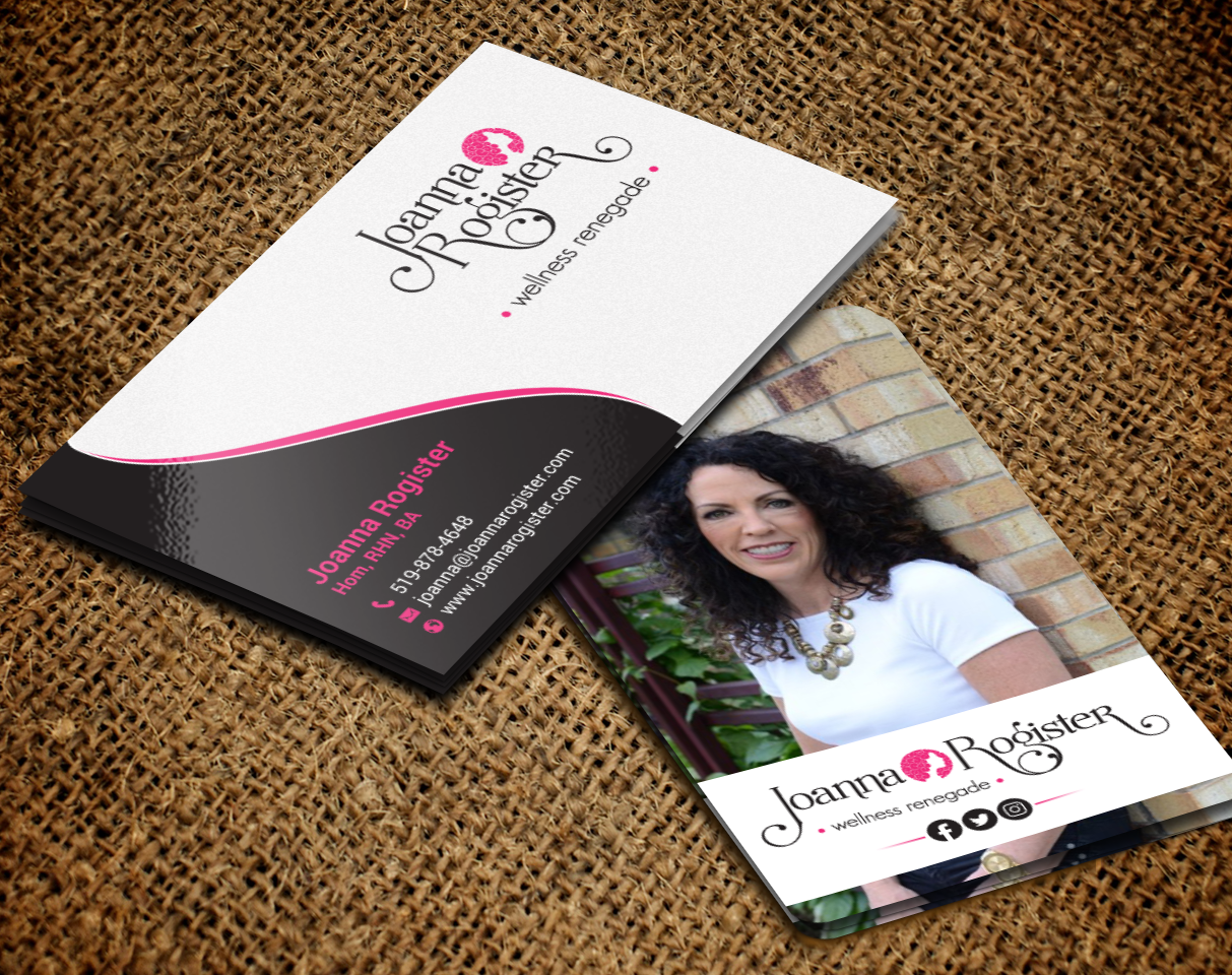 Business Card Design by chandrayaan.creative for Joanna Rogister, Wellness Renegade | Design #19572937