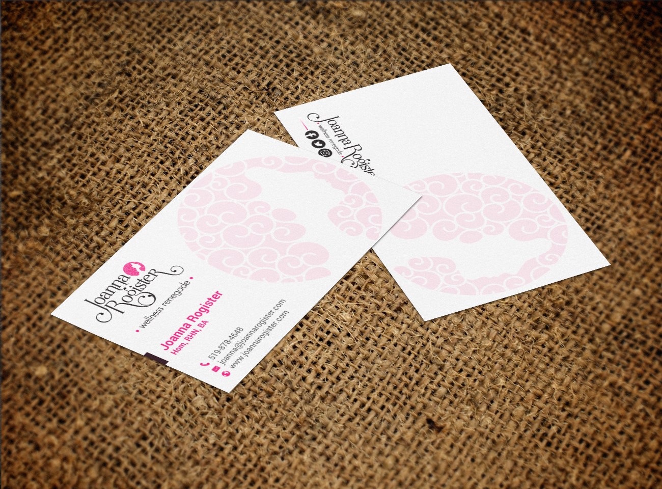 Business Card Design by chandrayaan.creative for Joanna Rogister, Wellness Renegade | Design #19572941