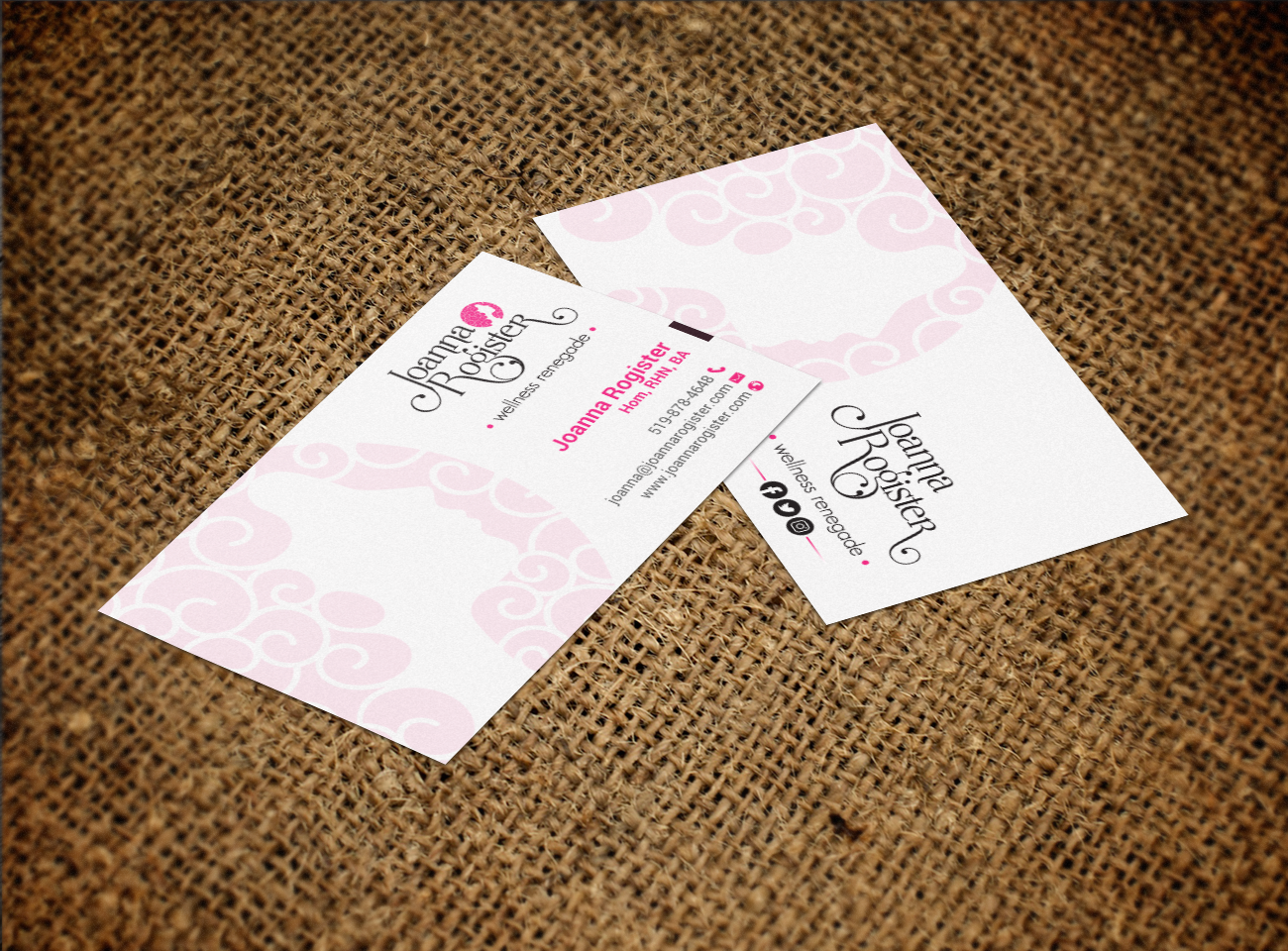 Business Card Design by chandrayaan.creative for Joanna Rogister, Wellness Renegade | Design #19572942