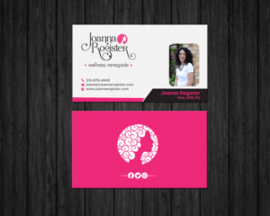 Design de Carte de Visite par chandrayaan.creative pour Joanna Rogister, Wellness Renegade | Design : #19574895