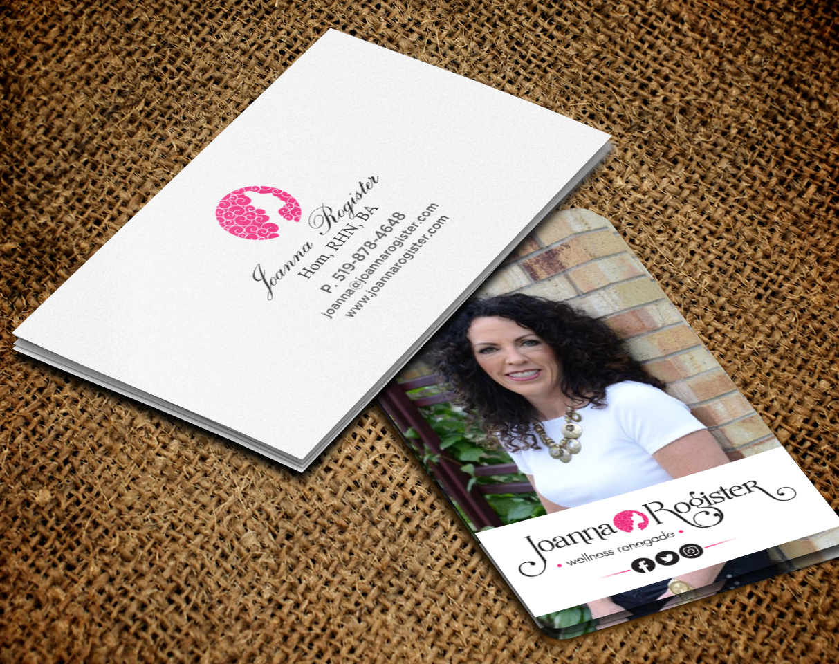 Business Card Design by chandrayaan.creative for Joanna Rogister, Wellness Renegade | Design #19574896
