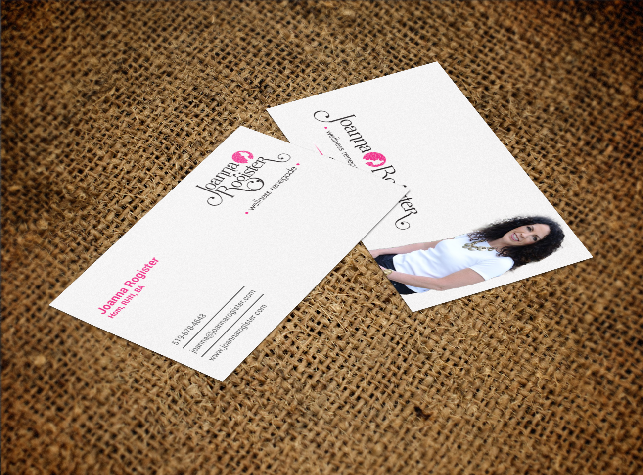 Business Card Design by chandrayaan.creative for Joanna Rogister, Wellness Renegade | Design #19574910