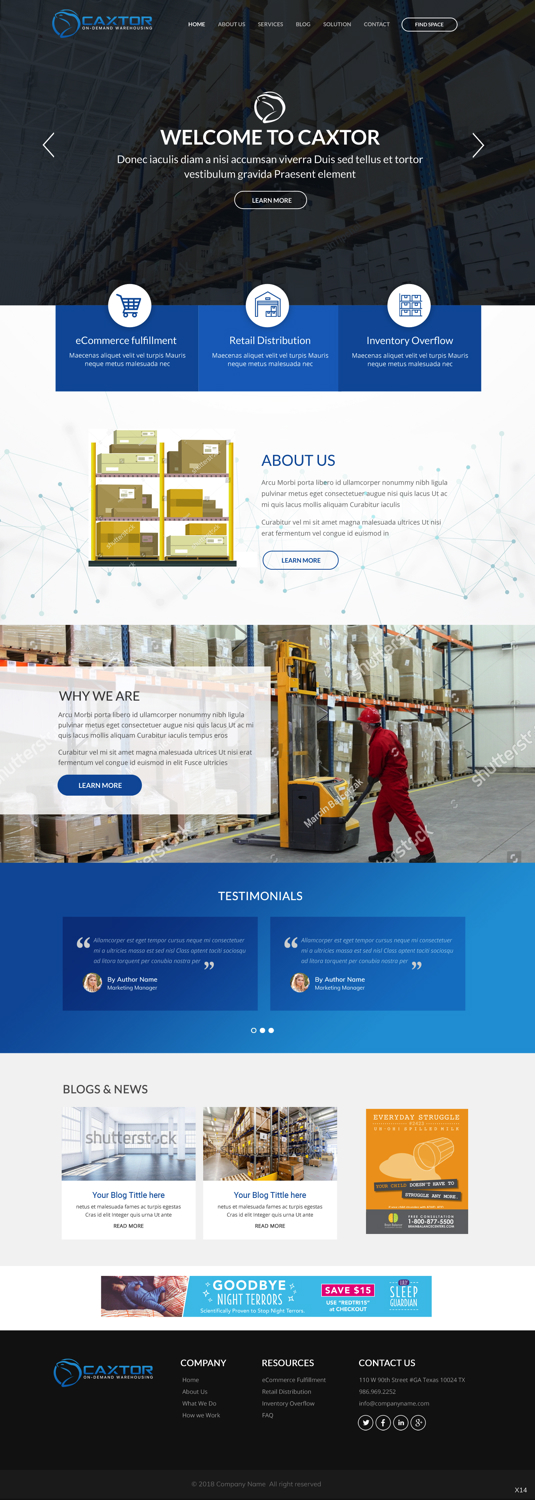Web Design by pb for CAXTOR | Design #19575199