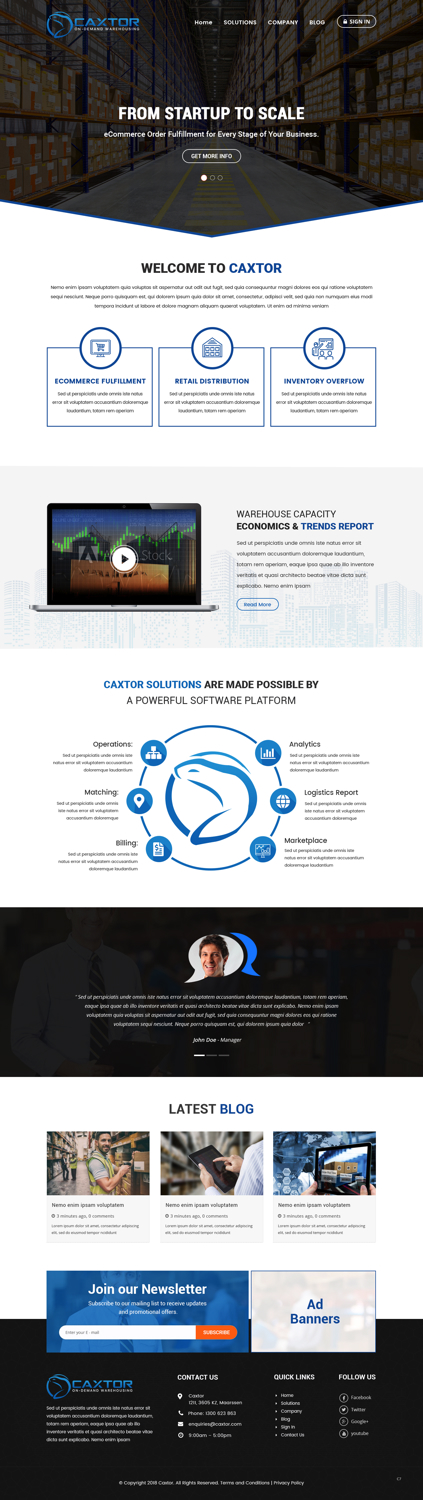 Web Design by pb for CAXTOR | Design #19578902