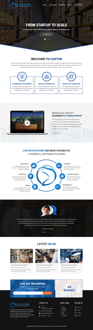 Web Design par pb pour CAXTOR | Design : #19578902
