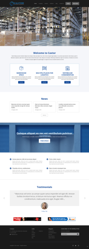 Web Design par pb pour CAXTOR | Design : #19578904