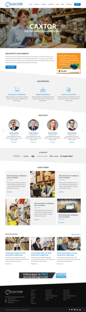 Web Design par pb pour CAXTOR | Design : #19578905