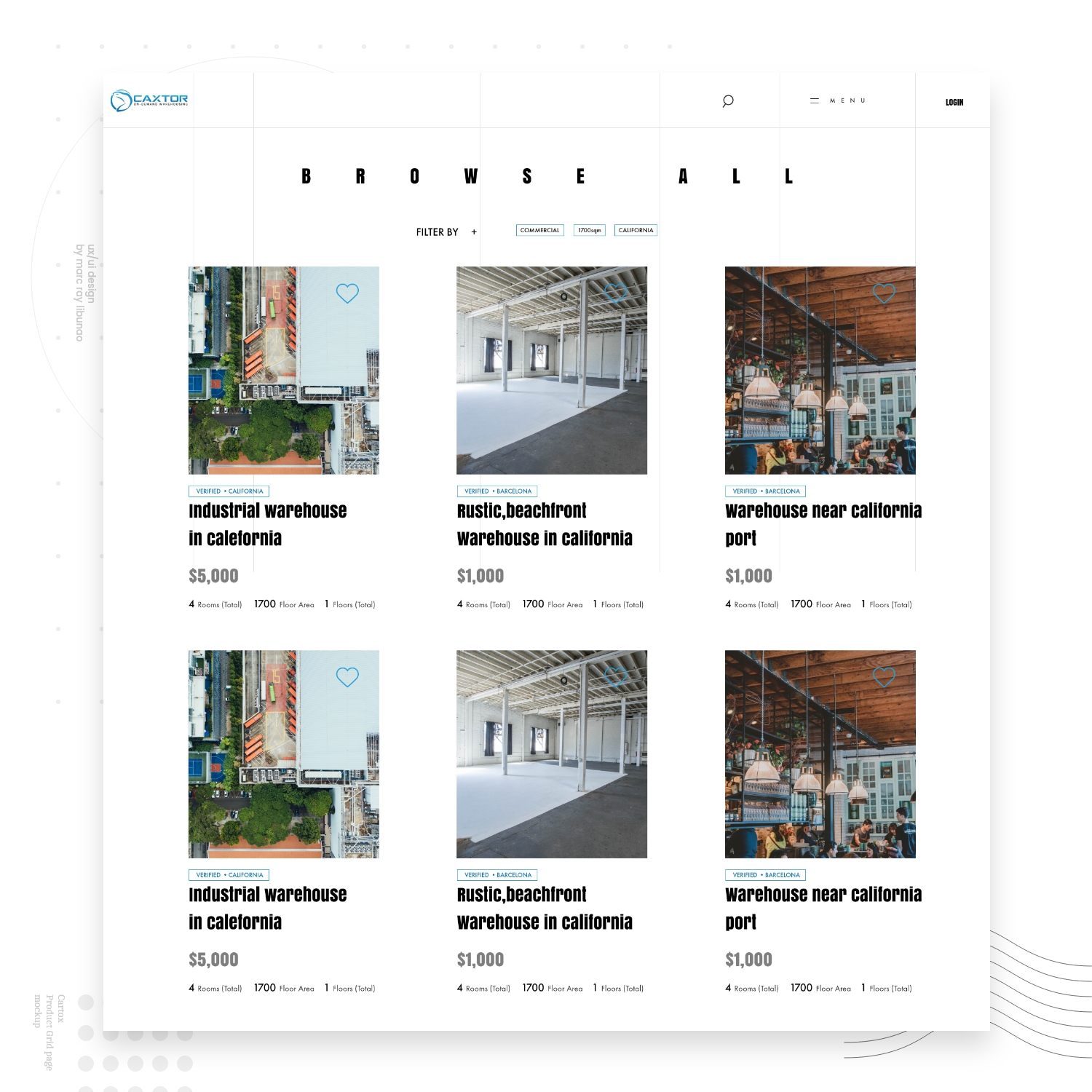 Web Design by Marc Ray for CAXTOR | Design #19658155