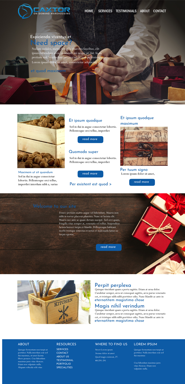 Web Design par designer pour CAXTOR | Design #19581640