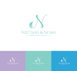 Nectars & Noms healthy kitchen by Nicky  | Logo Design by designbysy