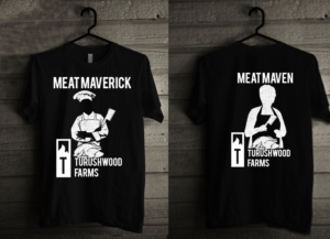 Meat Processing Plant/Butcher Shop needs a design for a female and male tshirt | T-Shirt-Design von creative gravity