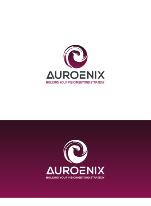 Explained above - I would like the logo to also include the company name Auroenix in a nice script (at the side or below) and have the tag line 