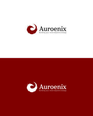 Explained above - I would like the logo to also include the company name Auroenix in a nice script (at the side or below) and have the tag line 