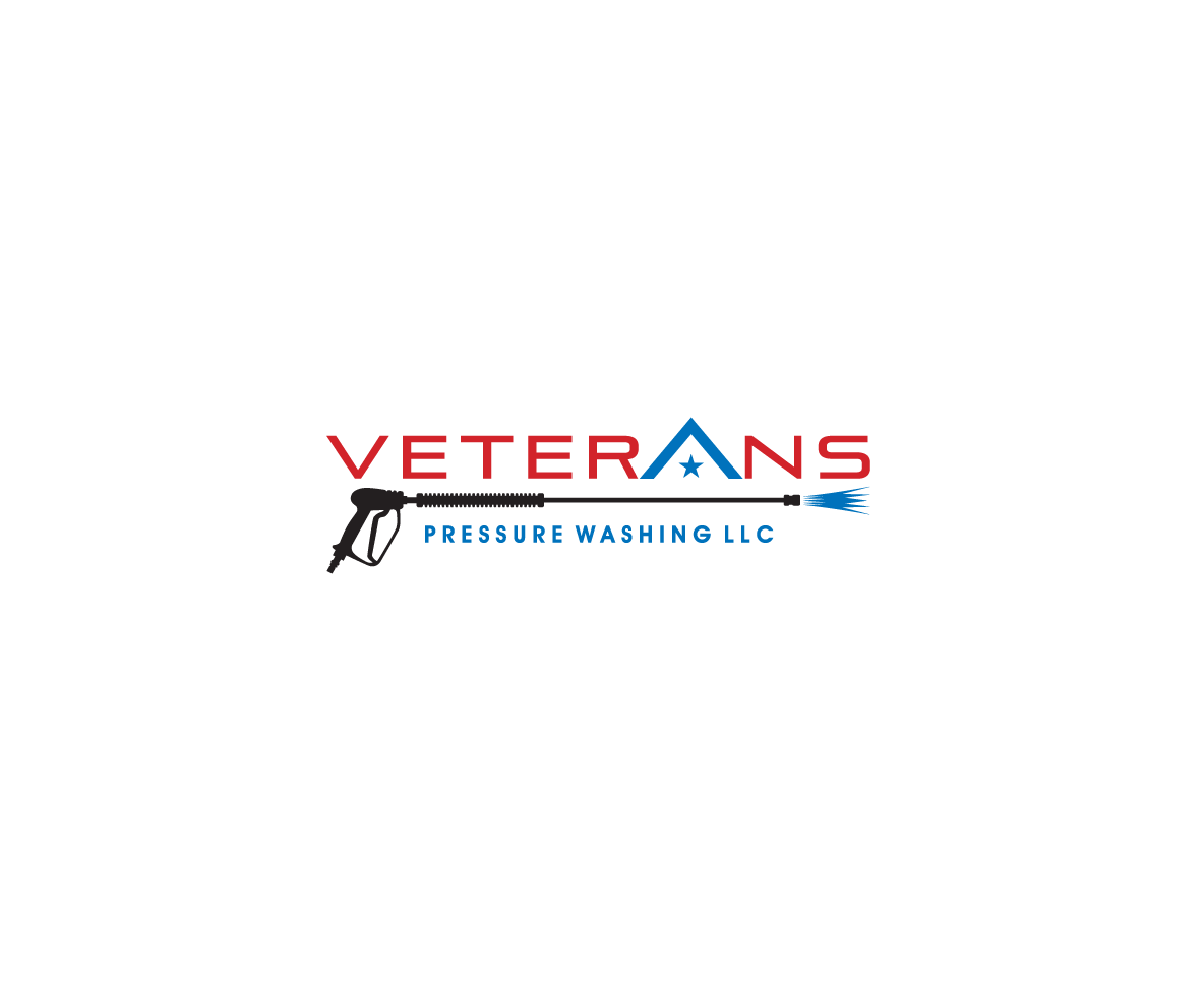 Diseño de Logo por bijuak para Veterans Pressure Washing LLC | Diseño #19581823