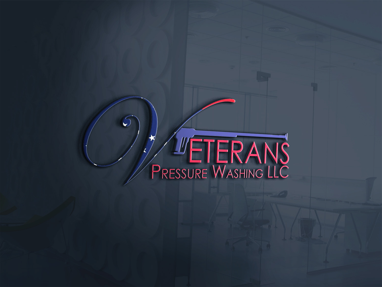 Logo Design by Kingdom Vision for Veterans Pressure Washing LLC | Design #19587363