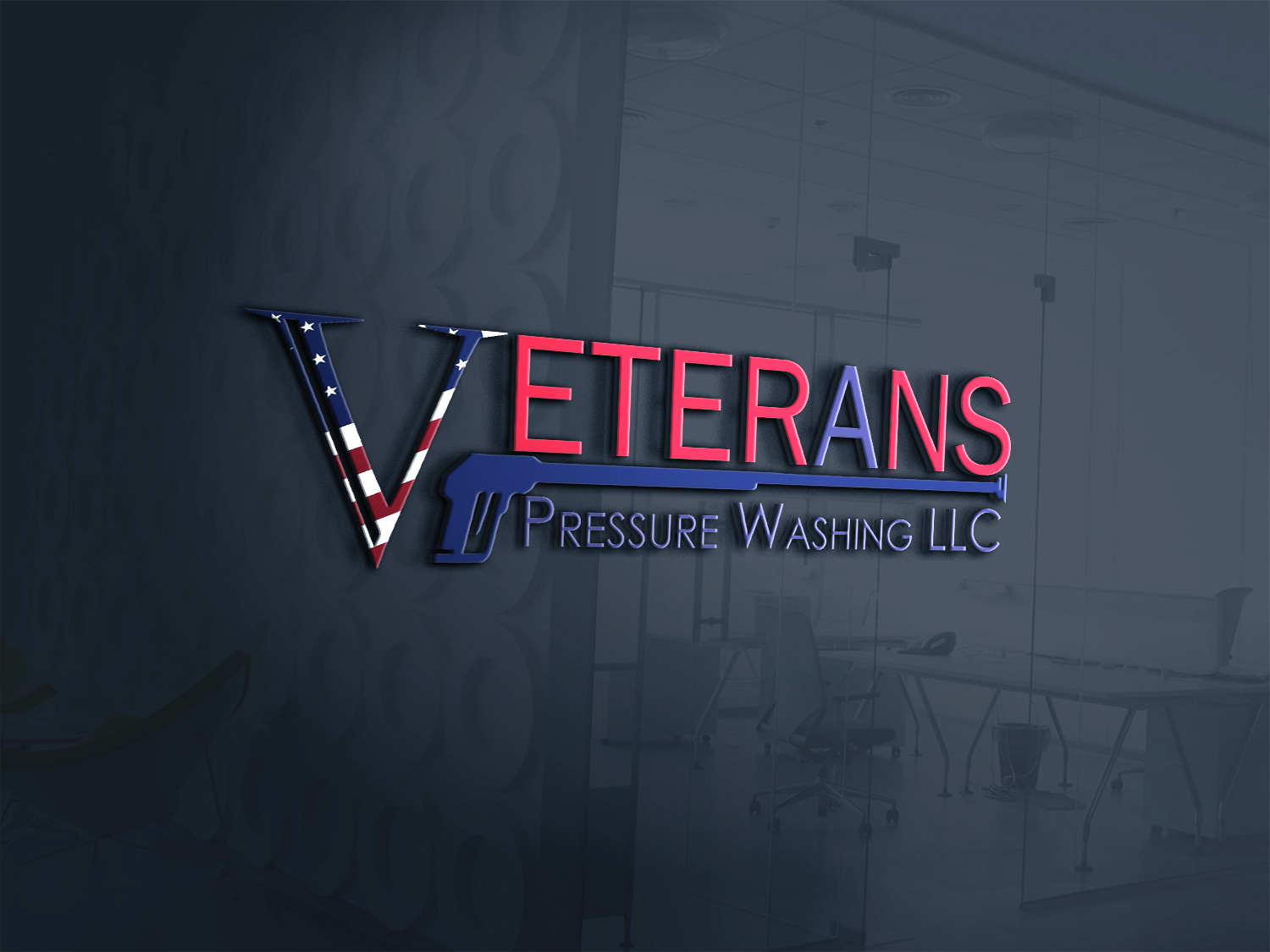 Logo Design by Kingdom Vision for Veterans Pressure Washing LLC | Design #19596530