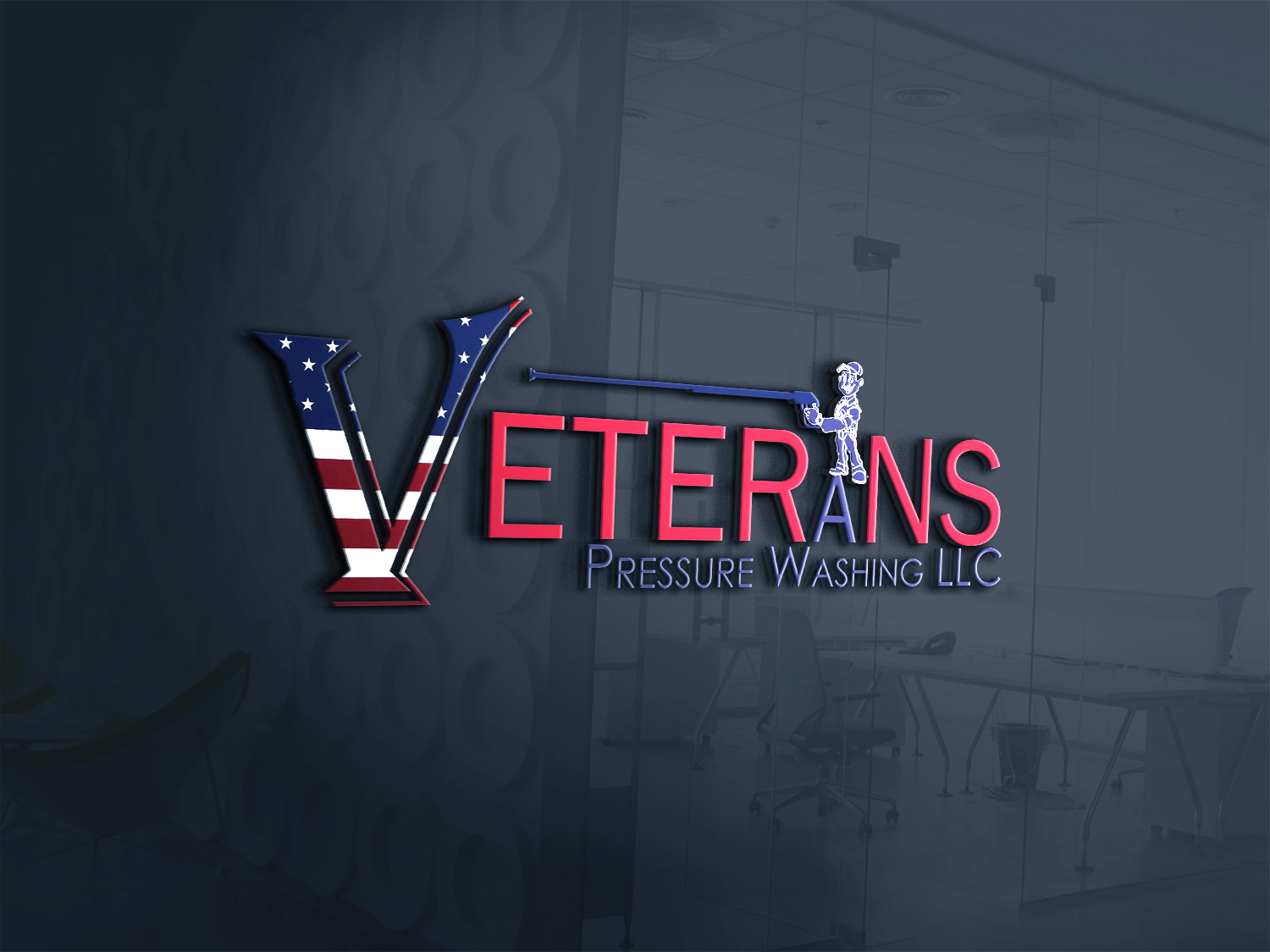 Design de Logo par Kingdom Vision pour Veterans Pressure Washing LLC | Design #19596531