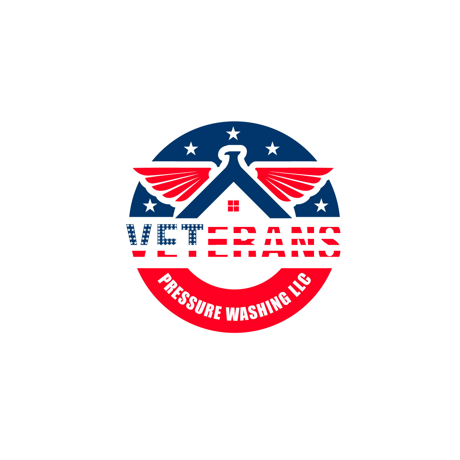 Logo Design by e-graphics for Veterans Pressure Washing LLC | Design #19579115