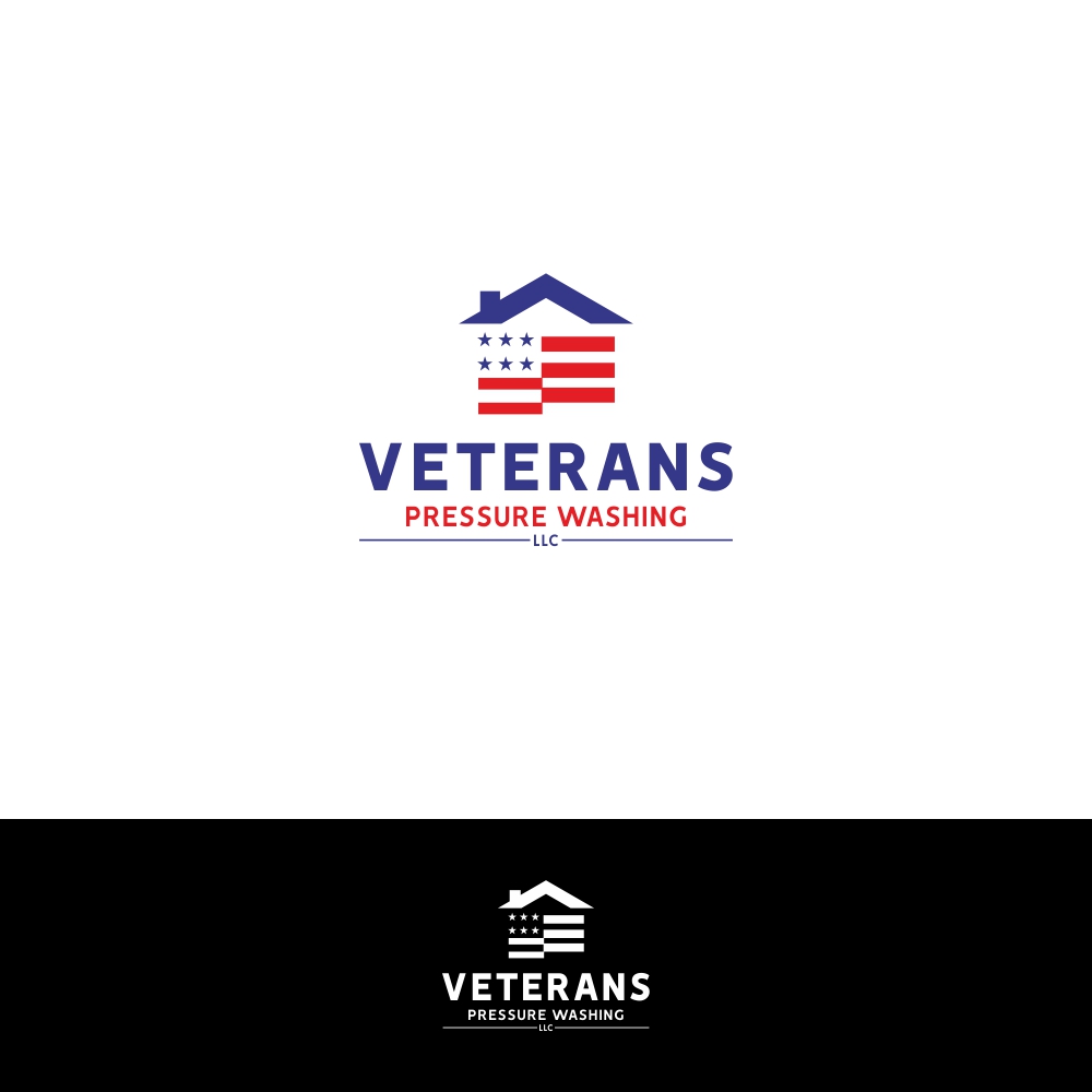 Diseño de Logo por Basksh Designs para Veterans Pressure Washing LLC | Diseño #19574520