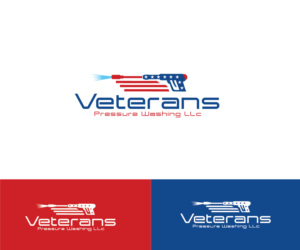 Logo Design by Maxo-Biz for Veterans Pressure Washing LLC | Design: #19586379